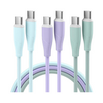 3-Pack Bkayp 6ft 60W USB Type-C Fast Charging Cable