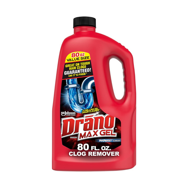 Drano Max Gel Drain Clog Remover and Cleaner [80-Oz Bottle]