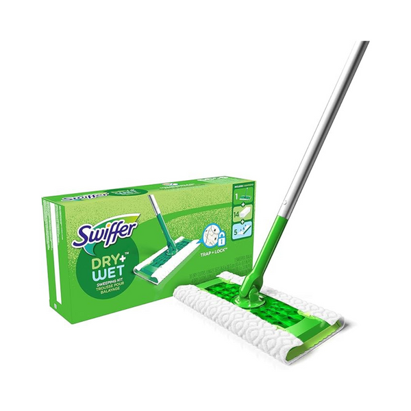 Swiffer Sweeper 2-in-1 Mops for Floor Cleaning, Dry and Wet Multi Surface Floor Cleaner