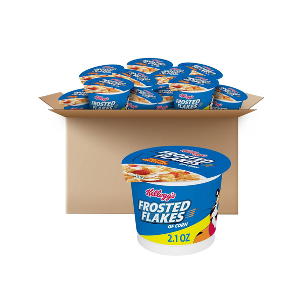 12-Cups Kellogg's Frosted Flakes Breakfast Cereal Cups (25.2oz)