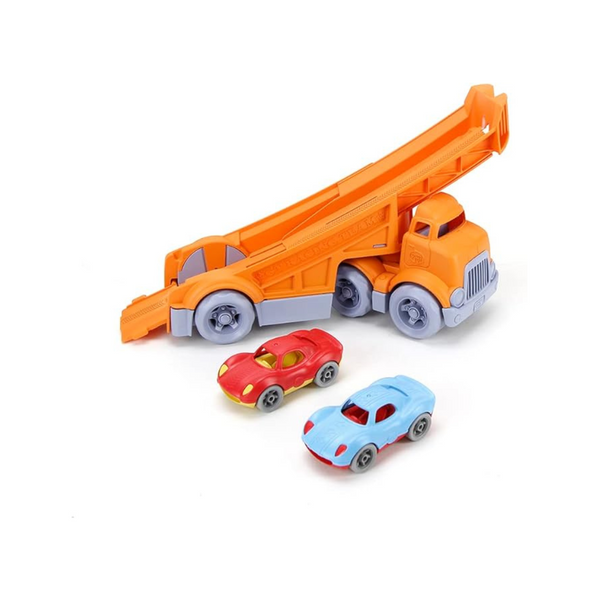 Green Toys Racing Truck w/ 2 Racers