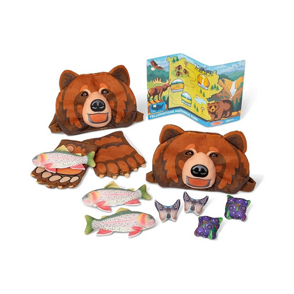 Melissa & Doug Yellowstone National Park Grizzly Bear Games Plushies