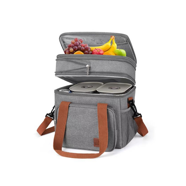 Gped 17L Insulated Expandable Double Deck Lunch Tote Bag (5 Colors)