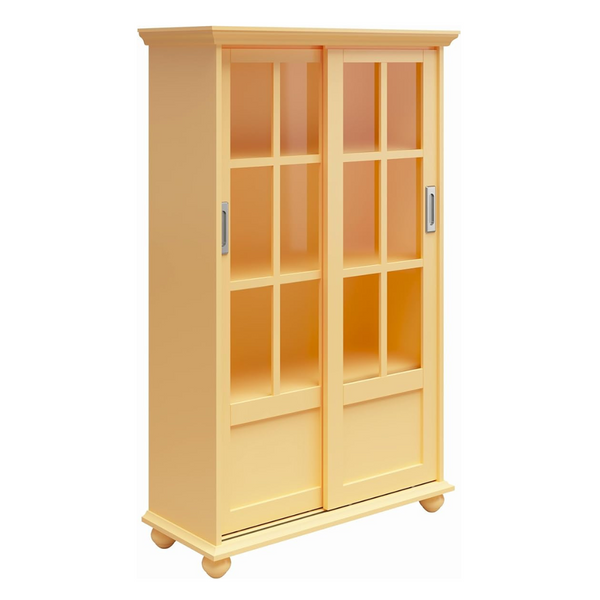 Ameriwood Home Aaron Lane Bookcase with Sliding Glass Doors