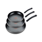 Set Of 3 T-fal Ultimate Hard Anodized Nonstick Fry Pans