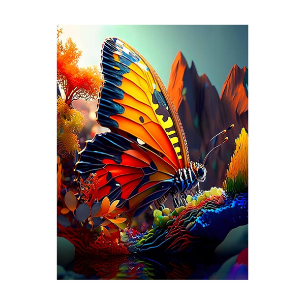 Butterfly 5D DIY Diamond Painting Kits (12 x 16inch)