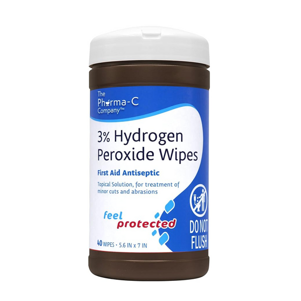 Pharma-C 3% Hydrogen Peroxide Wipes (40 wipes)