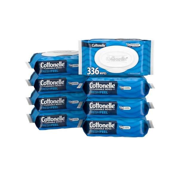 336-Count Cottonelle FreshCare Flushable Wet Wipes for Adults