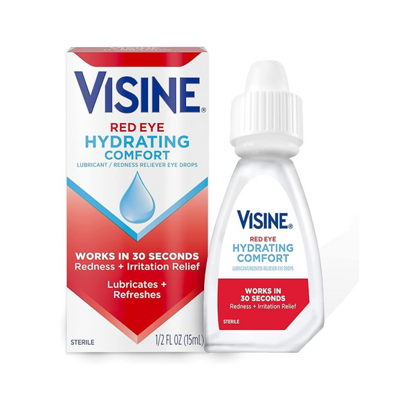 Visine Red Eye Hydrating Comfort Relief and Lubricant Eye Drops