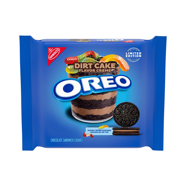 Oreo Dirt Cake Limited Edition Chocolate Sandwich Cookies, 10.68 oz