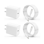 2-Pack Djyqwin 20W Type C Charger Block w/2-Pack 6ft Usb C Cable