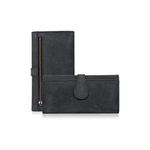 Estalon Leather Long Bifold RFID Blocking Women's Wallet