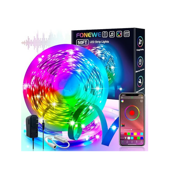 Fonewe 50ft LED Light Strip with App