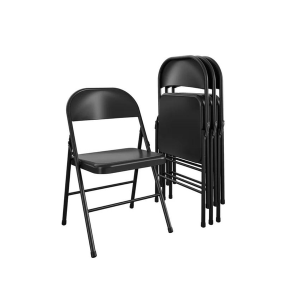 Mainstays Steel Folding Chairs (4 Pack)