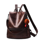 Zgwj Women's Leather Fashion Backpack Purse