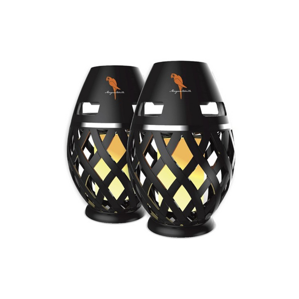 2-Pack Margaritaville Tiki Torch Portable Waterproof Bluetooth Speaker