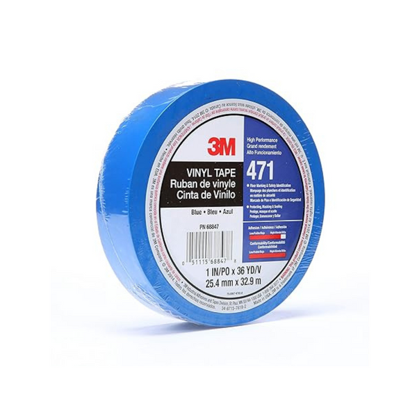 3M 108 feet Blue Floor Marking Vinyl Tape (1 Inch x 36 yd)