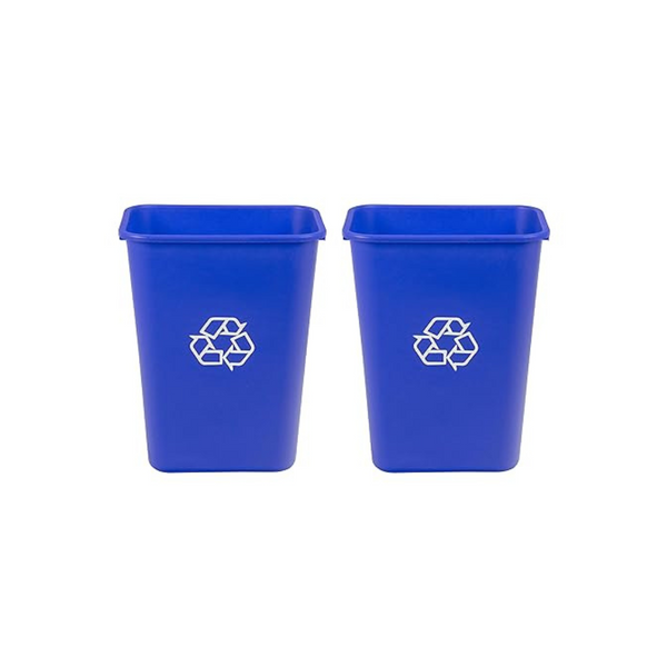 2-Pack Amazon Basics 10 Gallon Commercial Office Wastebasket