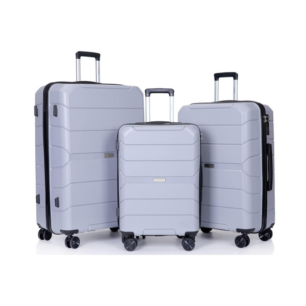 Travelhouse Hardside Luggage 3 Piece Set w/ Spinner Wheels (20/24/28)