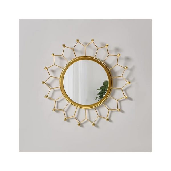 Metal Sunburst Wall Mirror