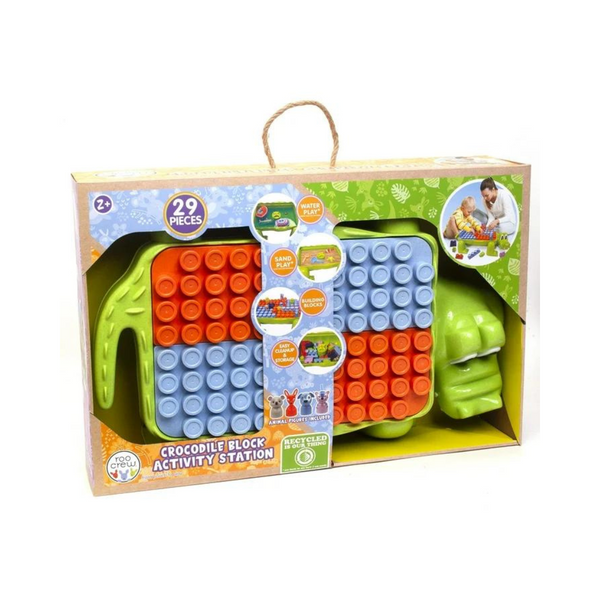 29-Piece Roo Crew Crocodile Block Activity Station