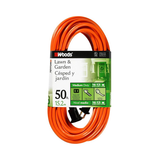 50Ft 16 Gauge Extension Cord