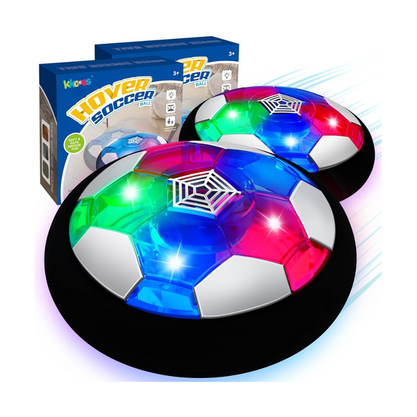 Set of 2 Kkones Kids Hover Soccer Balls w/LED Light & Soft Foam Bumper