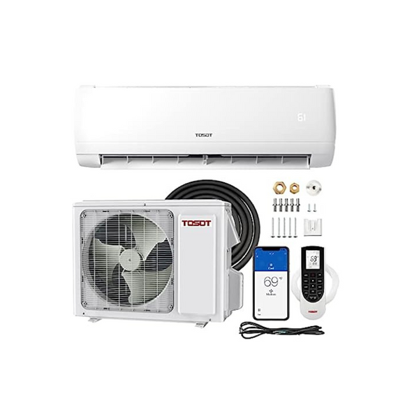 Tosot 9,000 BTU Wifi Enabled Ductless Mini-Split Air Conditioner