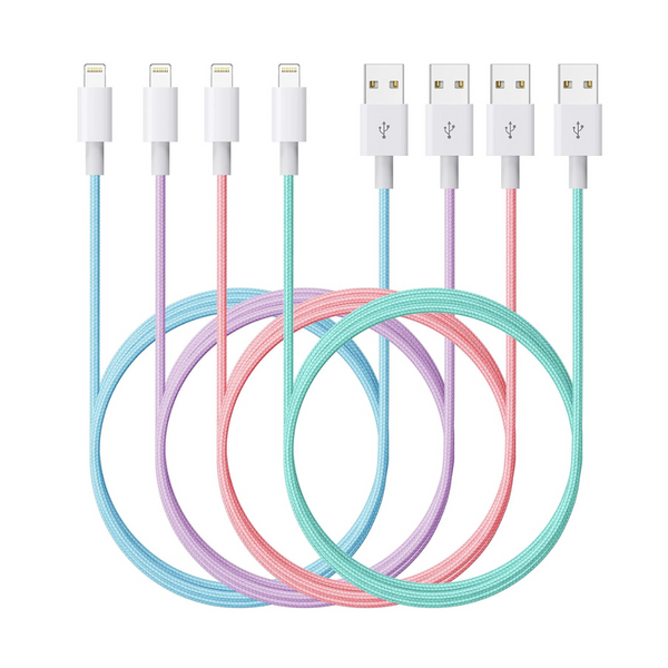 4-Pack 6ft Lightning Cable for iPhone