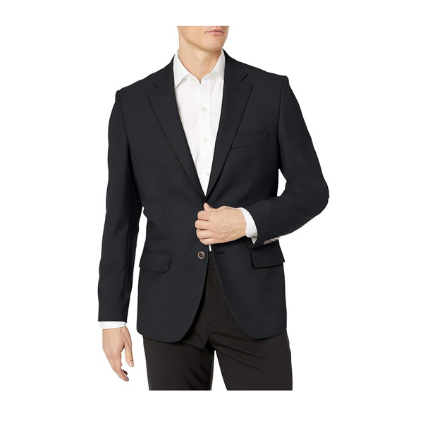 Amazon Essentials Men's Long-Sleeve Classic-fit Button-Front Stretch Blazer