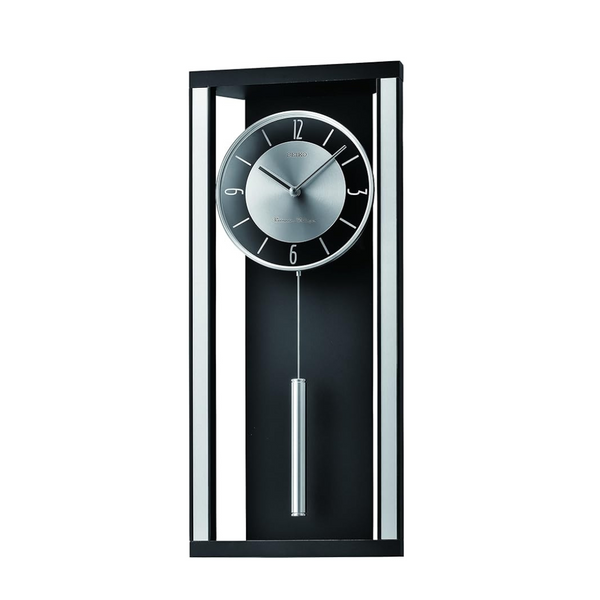 Seiko Modern Wall Clock with Pendulum and Dual Chimes