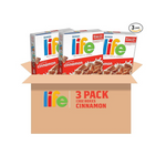 Life Breakfast Cereal, Cinnamon, 13oz Boxes (3 Pack)