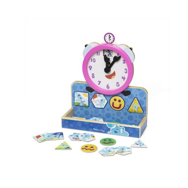 Melissa & Doug Blue's Clues & You! Wooden Tickety Tock Magnetic Clock