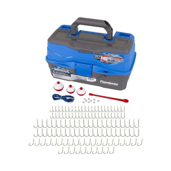 137-Piece Flambeau Adventurer 2-Tray Tackle Box Kit