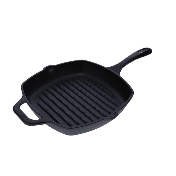 Victoria 10" Cast Iron Deep Grill Pan