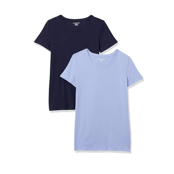 2-Pack Amazon Essentials Women's Classic-Fit Crewneck T-Shirt