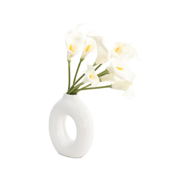 Calla Lily In Ceramic Pot, 20in