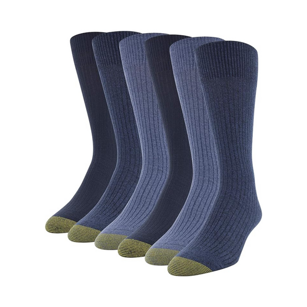 Goldtoe Men's Stanton Crew Socks, Multipairs