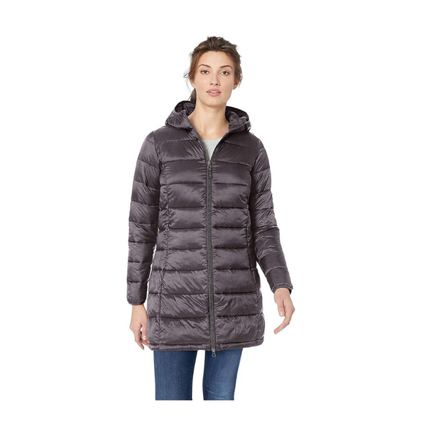 Amazon Essentials Women's Lightweight Water-Resistant Hooded Puffer Coat