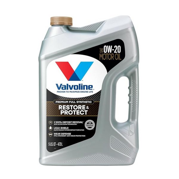 Valvoline 5 QT Restore & Protect Full Synthetic 0W-20 Motor Oil