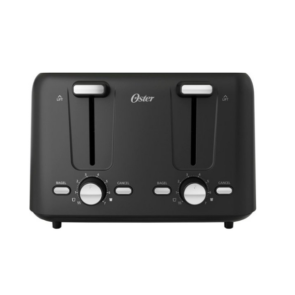 Oster 4-Slice Toaster with Bagel and Reheat Settings and Extra-Wide Slots