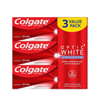 Colgate Optic White Advanced Hydrogen Peroxide Toothpaste  Pack (3 Pack, 3.2 oz)