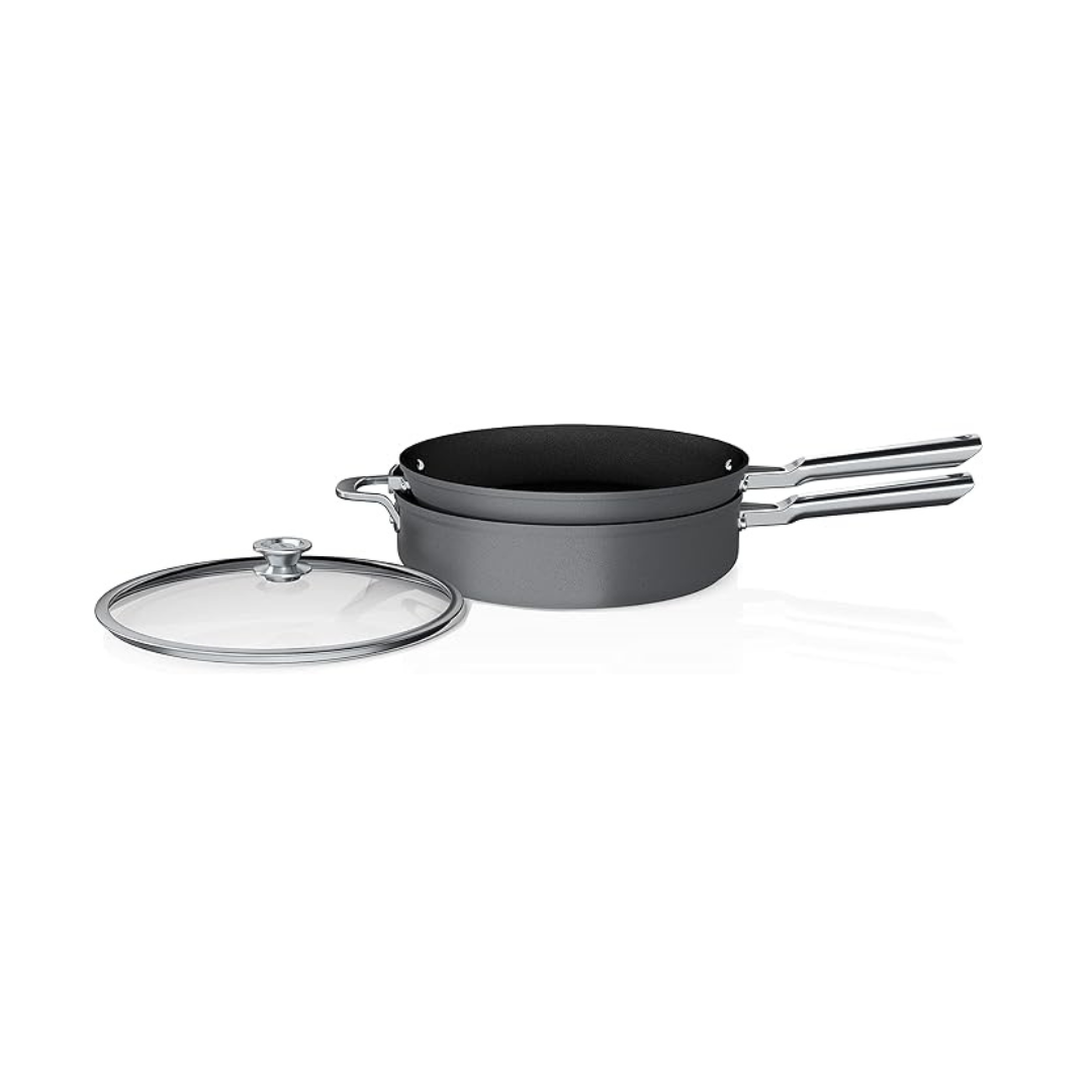 Ninja Foodi Neverstick Premium 3-piece Cookware Set With Glass Lid