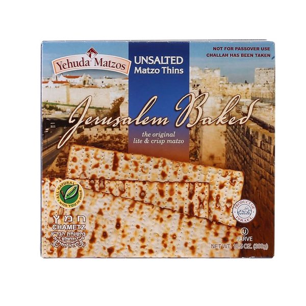 Yehuda Jerusalem Baked Unsalted Matzo (10.5 oz)