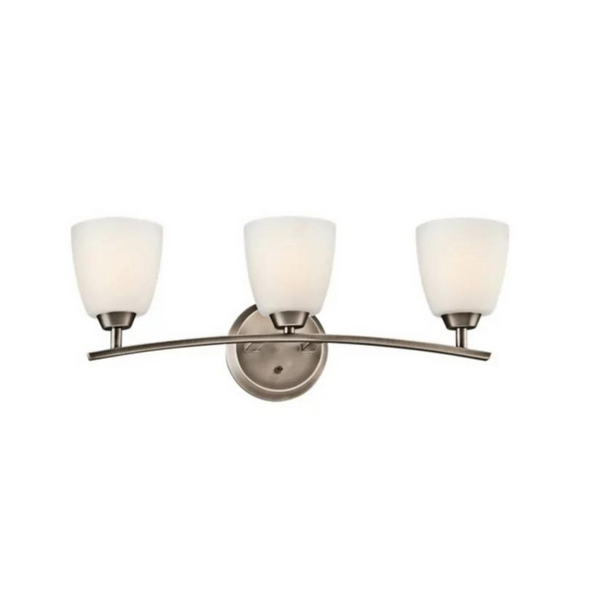 Kichler Granby Collection 3-Light 25" Brushed Pewter Bath Vanity Fixture