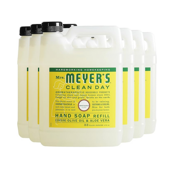 6-Count 33-Oz Mrs. Meyer's clean Day Liquid Hand Soap Refill (Honeysuckle)