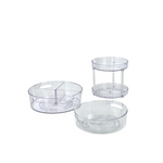 3-Pack Mainstays Clear Plastic Turntable Set (Various Sizes)