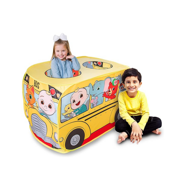 Sunny Days Entertainment Musical Yellow School Bus Pop Up Tent