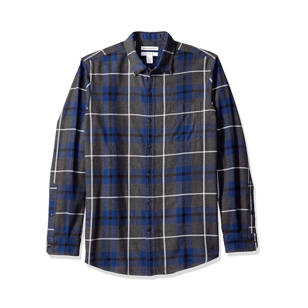 Amazon Essentials Men's Long-Sleeve Flannel Shirt