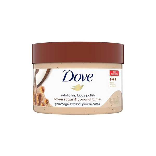 Dove Exfoliating Body Polish Scrub Brown Sugar & Coconut Butter, 10.5 oz